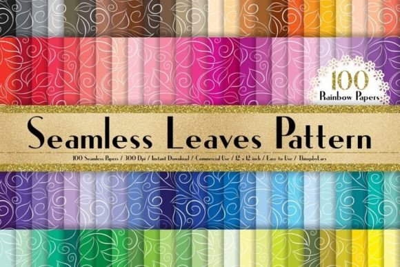 Download Seamless Leaves Pattern Papers - Papers Collection