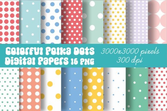 Download Colorful Dots Digital Papers Background - Papers Collection