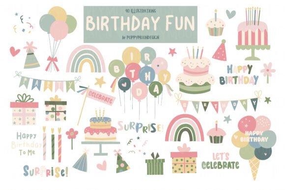 Download Birthday Fun Clipart Set - Fun Collection