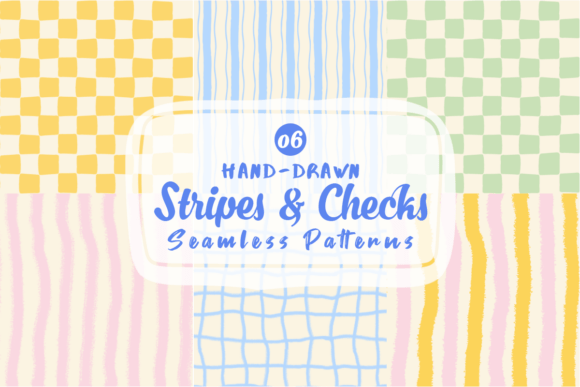 Download Hand Drawn Stripes &amp; Checks Patterns - Premium Resources