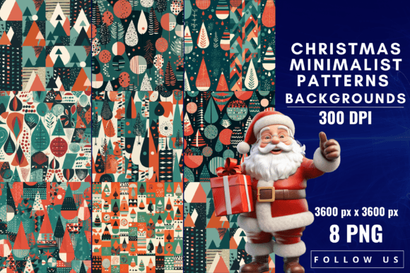 Download Christmas Minimalist Patterns Background - Patterns Collection