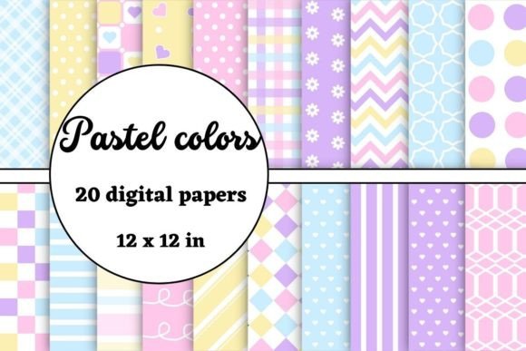 Download Pastel Colors Digital Papers - Papers Collection