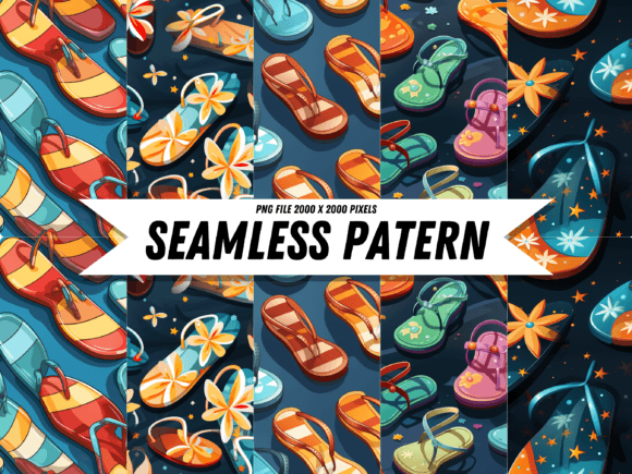 Download Flip Flop Fun Pattern - Fun Collection