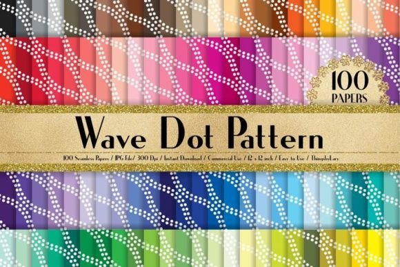 Download Seamless Wave Dot Pattern Papers - Papers Collection