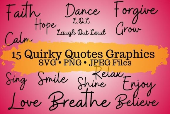 Download 15 Quirky Graphics - PNG SVG JPEG Files - Jpeg Collection