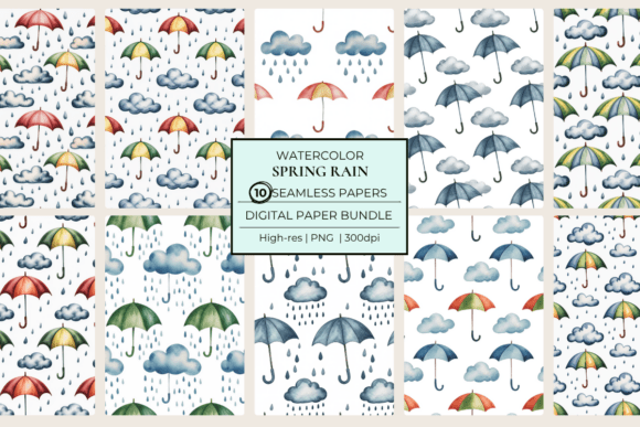 Download Spring Rain Seamless Papers - Papers Collection