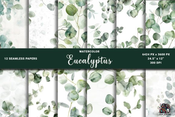 Download Seamless Eucalyptus Soft Green Papers - Papers Collection