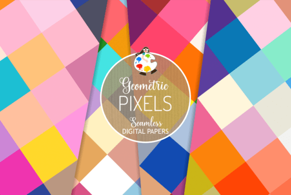 Download Pixels - Seamless Geometric Patterns - Patterns Collection