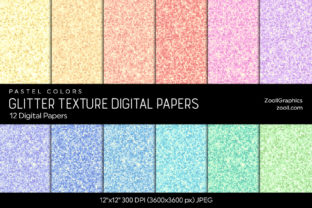 Download Glitter Digital Papers Pastel Colors - Papers Collection
