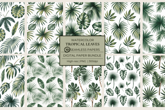 Download Tropical Leaves Seamless Papers - Papers Collection