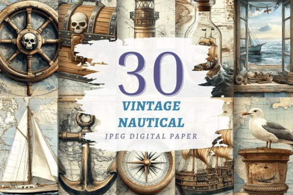 Download Vintage Nautical Papers JPEG - Papers Collection