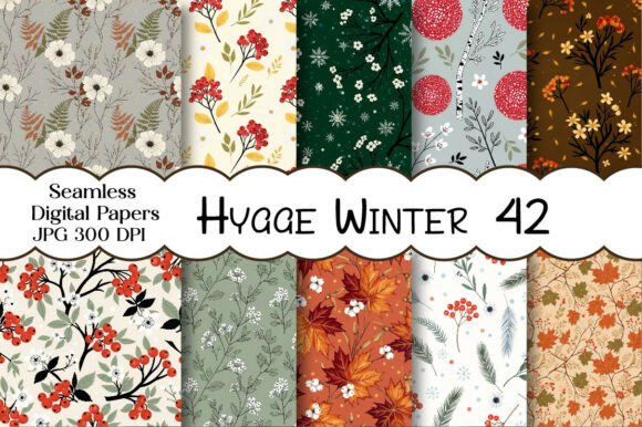 Download Hygge Winter Digital Papers - Papers Collection