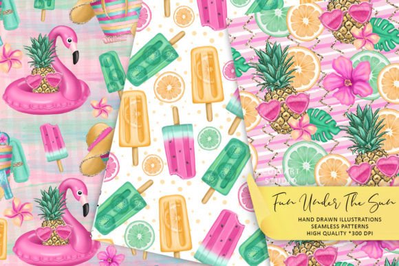 Download Summer Digital Paper, Beach Papers - Papers Collection