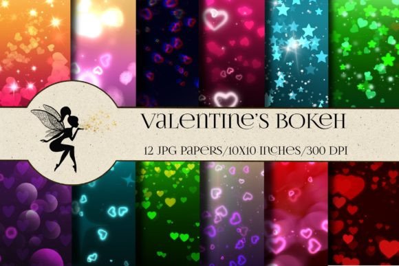 Download Valentine's Bokeh Background Papers - Papers Collection