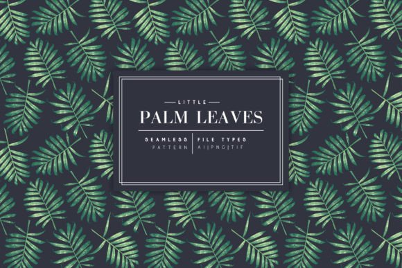 Download Little Palm Leaves Pattern - Leaves pattern Collection