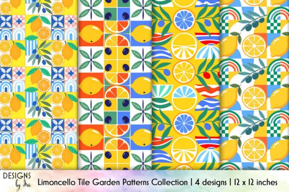 Download Limoncello Tile Seamless Patterns Pack - Patterns Collection