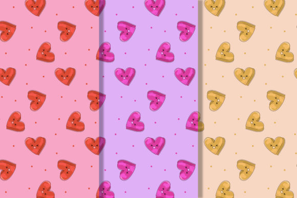 Download Kawaii Heart Fun Pattern - Fun Collection