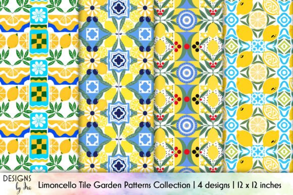 Download Limoncello Tile Seamless Patterns Pack - Patterns Collection