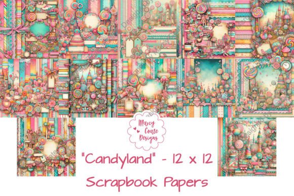 Download Candyland 12x12 Inch Scrapbook Papers - Papers Collection