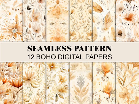Download Seamless Boho Pattern Scrapbook Paper - Boho pattern Collection