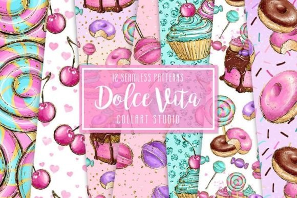 Download Candy Digital Papers, Fabric Design - Papers Collection