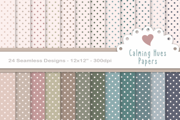 Download Calming Hues Polka Dot Seamless Papers - Papers Collection