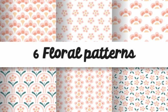 Download Floral Patterns in Soft Pastel Colors - Patterns Collection