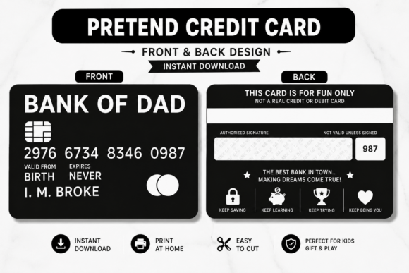 Download Bank of Dad Funny Credit Card - Fun Collection